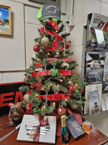 christmas tree with gifts